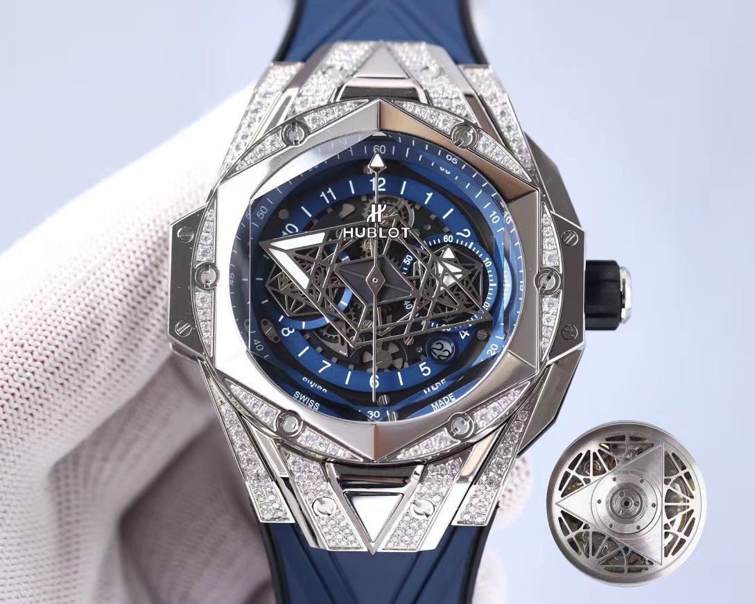 ウブロ ビッグバン ウニコ サンブルーIIチタニウムブルーパヴェ 418.NX.5107.RX.1604.MXM20 - 浦山時計店
