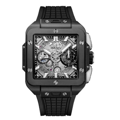 ウブロ HUBLOT スクエア・バンウニコ チタニウム ブルーセラミック821.NL.5170.RX