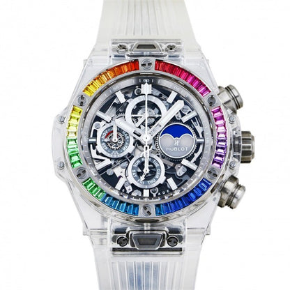 ウブロ ビッグバン ウニコ パーペチュアルカレンダー サファイア レインボー 世界限定20本406.JX.0120.RT.4099 - 浦山時計店