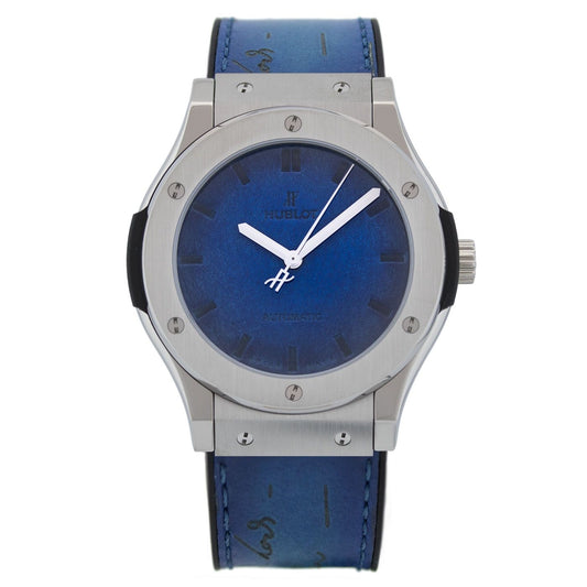 ウブロ クラシック フュージョン ベルルッティ スクリット オーシャンブルー 511.NX.050B.VR.BER16 - 浦山時計店