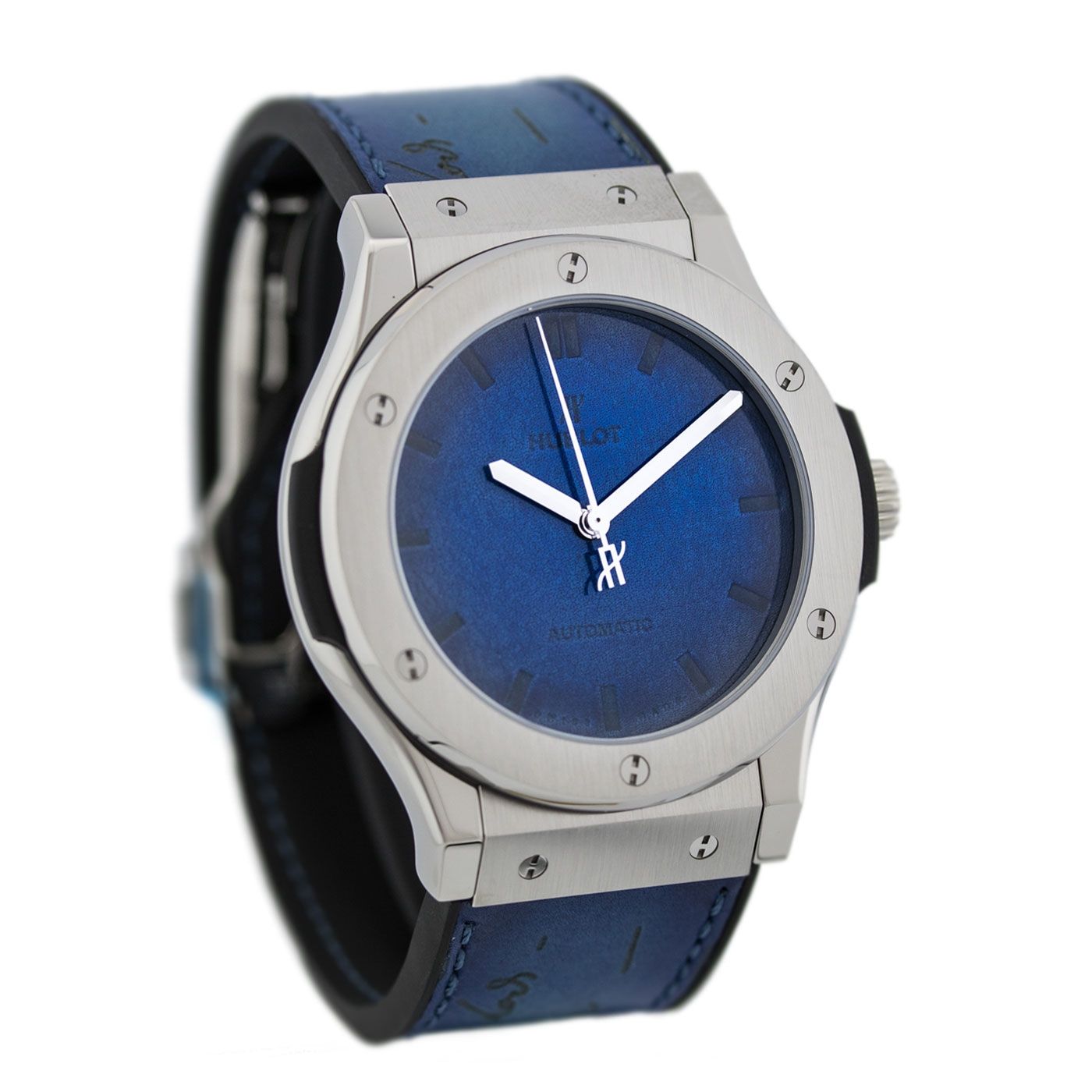 ウブロ クラシック フュージョン ベルルッティ スクリット オーシャンブルー 511.NX.050B.VR.BER16 - 浦山時計店