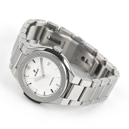 ウブロ クラシック・フュージョン チタニウム オパーリンホワイト ブレスレット 585.NX.2610.NX - 浦山時計店