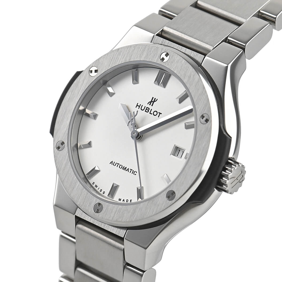 ウブロ クラシック・フュージョン チタニウム オパーリンホワイト ブレスレット 585.NX.2610.NX - 浦山時計店