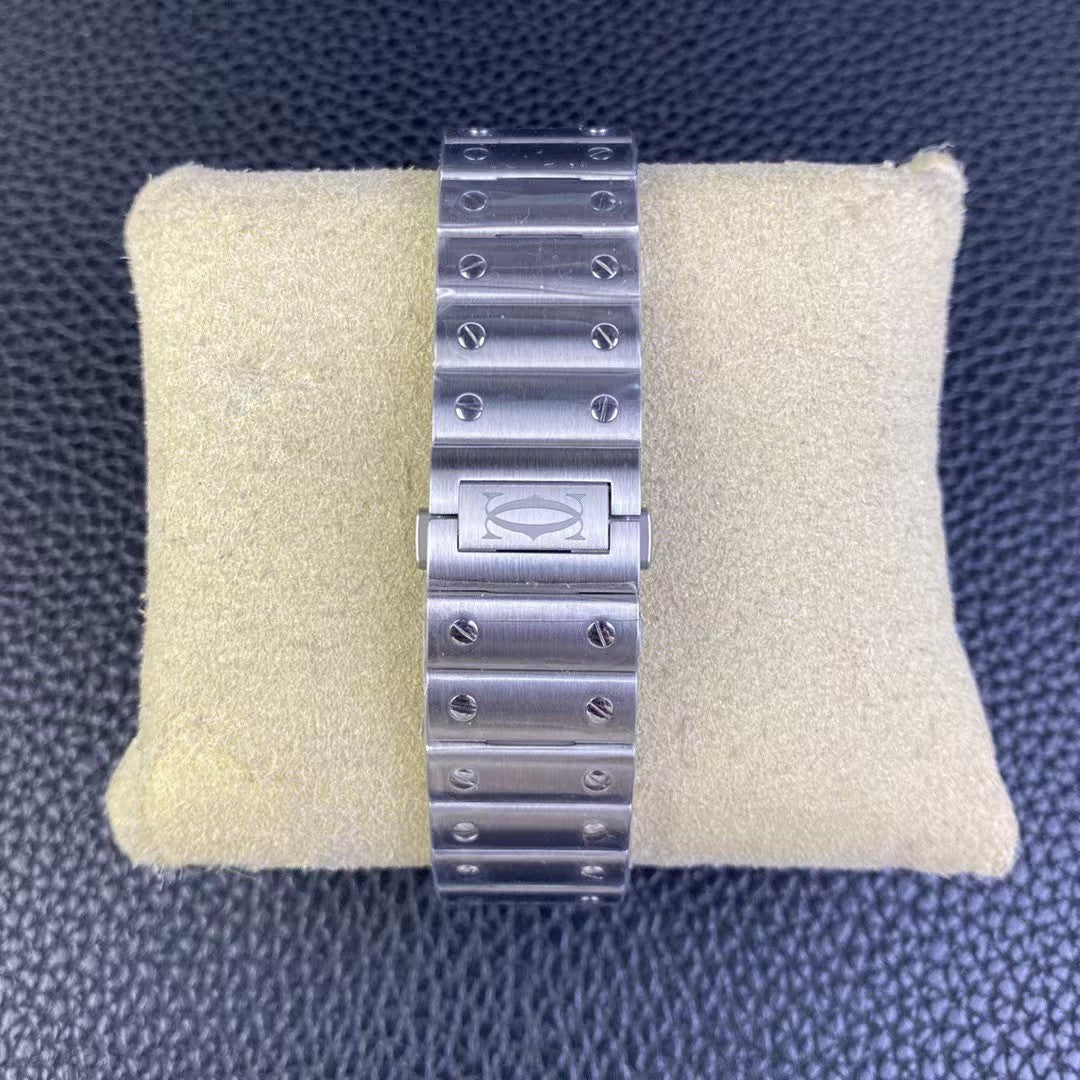 CARTIER Santos De Large Model Automatic Green Dial Men's Watch