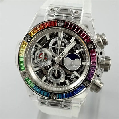 ウブロ ビッグバン ウニコ パーペチュアルカレンダー サファイア レインボー 世界限定20本406.JX.0120.RT.4099