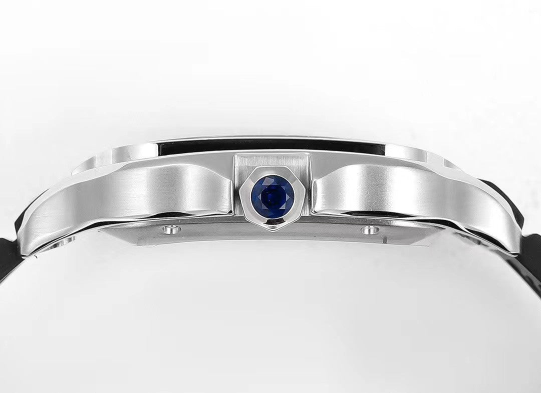 CARTIER Santos De Large Model Automatic Green Dial Men's Watch