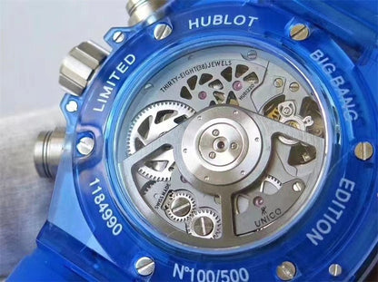 ウブロ（HUBLOT）ビッグバン ウニコ ブルーサファイア 411.JL.4809.RT 世界限定250本 - 浦山時計店