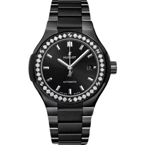 ウブロ HUBLOT クラシックフュージョン ブラック マジック ブレスレット ダイヤモンド 585.CM.1470.CM.1204 - 浦山時計店