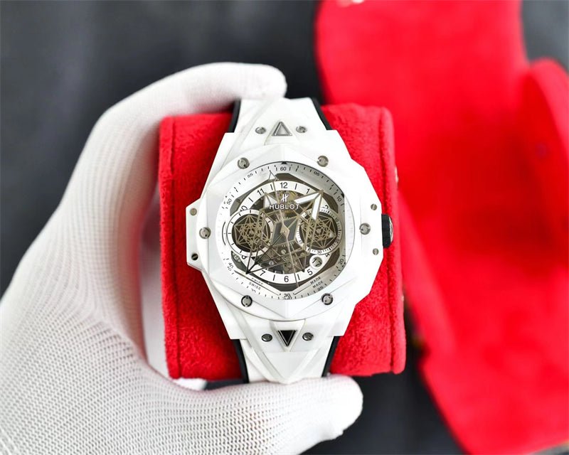 ウブロ ビッグバン ウニコ サンブルーII ホワイトセラミック418.HX.2001.RX.MXM21【世界限定200本】 - 浦山時計店