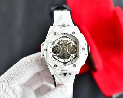 ウブロ ビッグバン ウニコ サンブルーII ホワイトセラミック418.HX.2001.RX.MXM21【世界限定200本】 - 浦山時計店