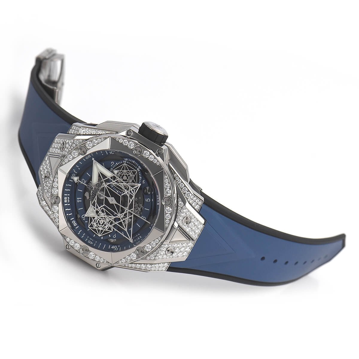 ウブロ ビッグバン ウニコ サンブルーIIチタニウムブルーパヴェ 418.NX.5107.RX.1604.MXM20 - 浦山時計店