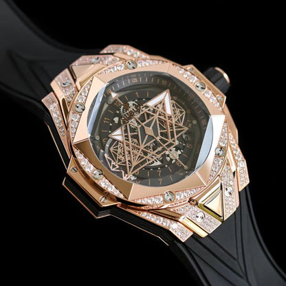 ウブロ ビッグバン ウニコ サンブルーII キングゴールドパヴェ 418.OX.1108.RX.1604.MXM20 - 浦山時計店