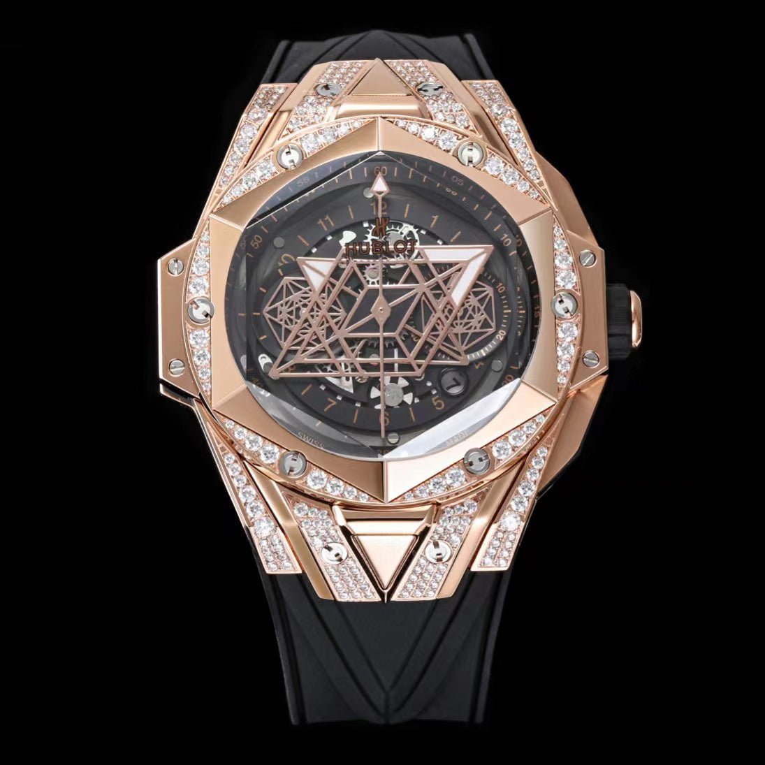 ウブロ ビッグバン ウニコ サンブルーII キングゴールドパヴェ 418.OX.1108.RX.1604.MXM20 - 浦山時計店