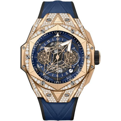 ウブロ ビッグバン ウニコ サンブルーII キングゴールド ブルー パヴェ 418.OX.5108.RX.1604.MXM20 - 浦山時計店