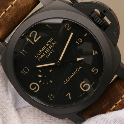 PANERAI オフィチーネ パネライ ルミノール 1950 3DAYS GMT オートマティック チェラミカ44mmPAM00441 - 浦山時計店