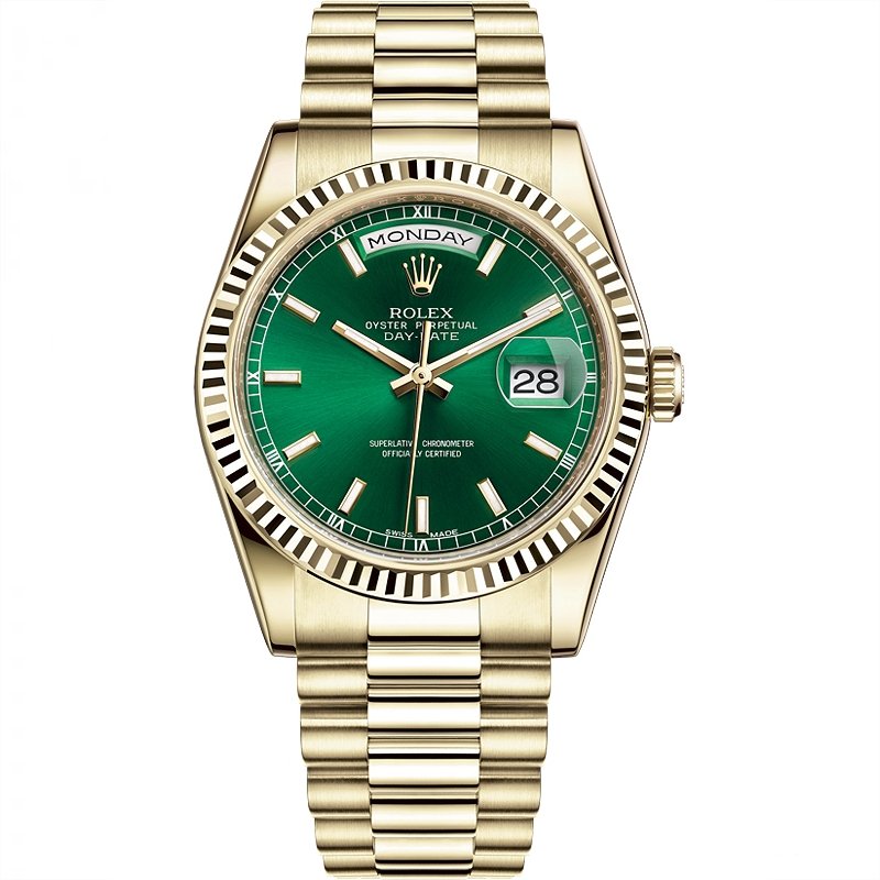 ロレックス ROLEX デイデイト 36 118238 グリーン文字盤 - 浦山時計店